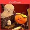 Adorable Cartoon Style Plush Persimmon And Peanut Pillow Soft Toy For Home Decoration