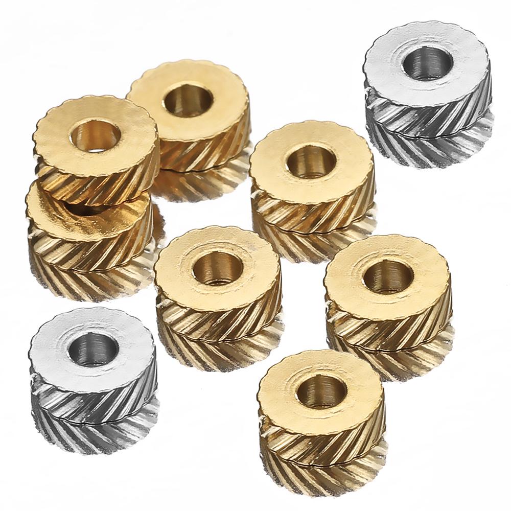 20pcs Stainless Steel Thread Bead 6mm Gold Color Engraving Spacer Beads for Jewelry Making DIY Necklace Bracelet Charms Pendants