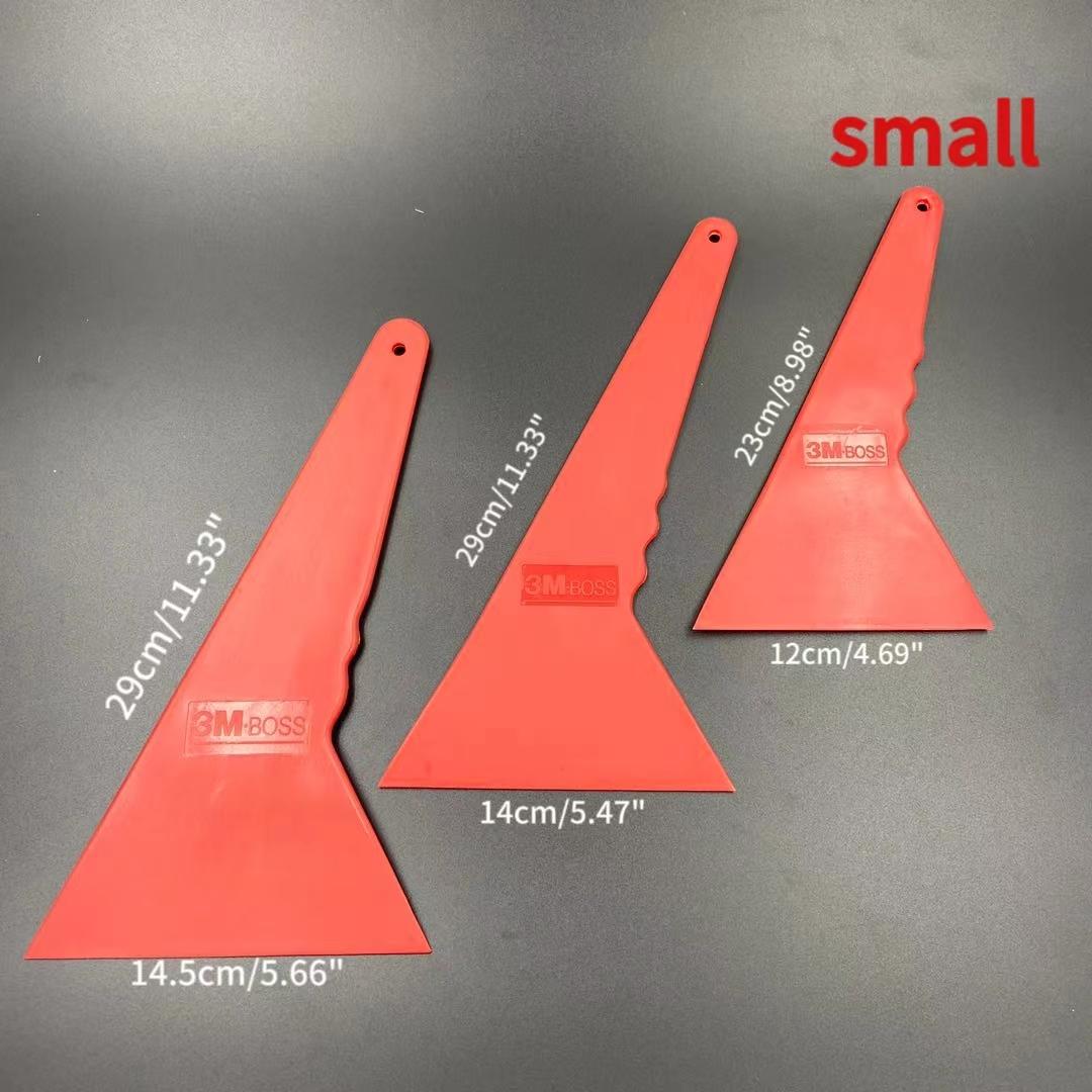 

3 м мягкая автомобильная виниловая пленка из углеродного волокна, оберточная пузырьковая пленка, скребок, инструмент, наклейка на окно кузова, наклейка, скребок, скребок для чистки, инструменты S красный