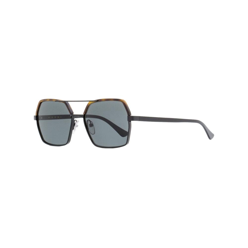 

Прямоугольные солнцезащитные очки унисекс Marni ME2106S 222 Черные Гавана 55 мм 222