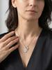 Zircon Cross Virgin Mary Pendant Necklace for Women, Stainless Steel Nickel-Free Prayer Religious Catholic Jewelry