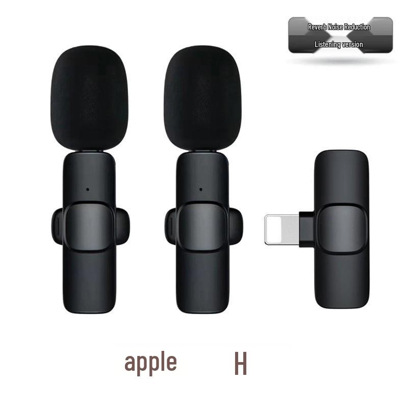 Dual Wireless Lavalier Mic Set with Magnetic Connection, Battery Display, Charging Case, Noise Reduction, Ideal for Live Streaming & Recording