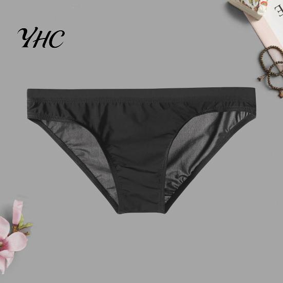 Men Underpants Briefs Stretchy Breathable Comfortable Soft See Through Trendy Ice Silk Sexy Low Waist Panties Daily Life