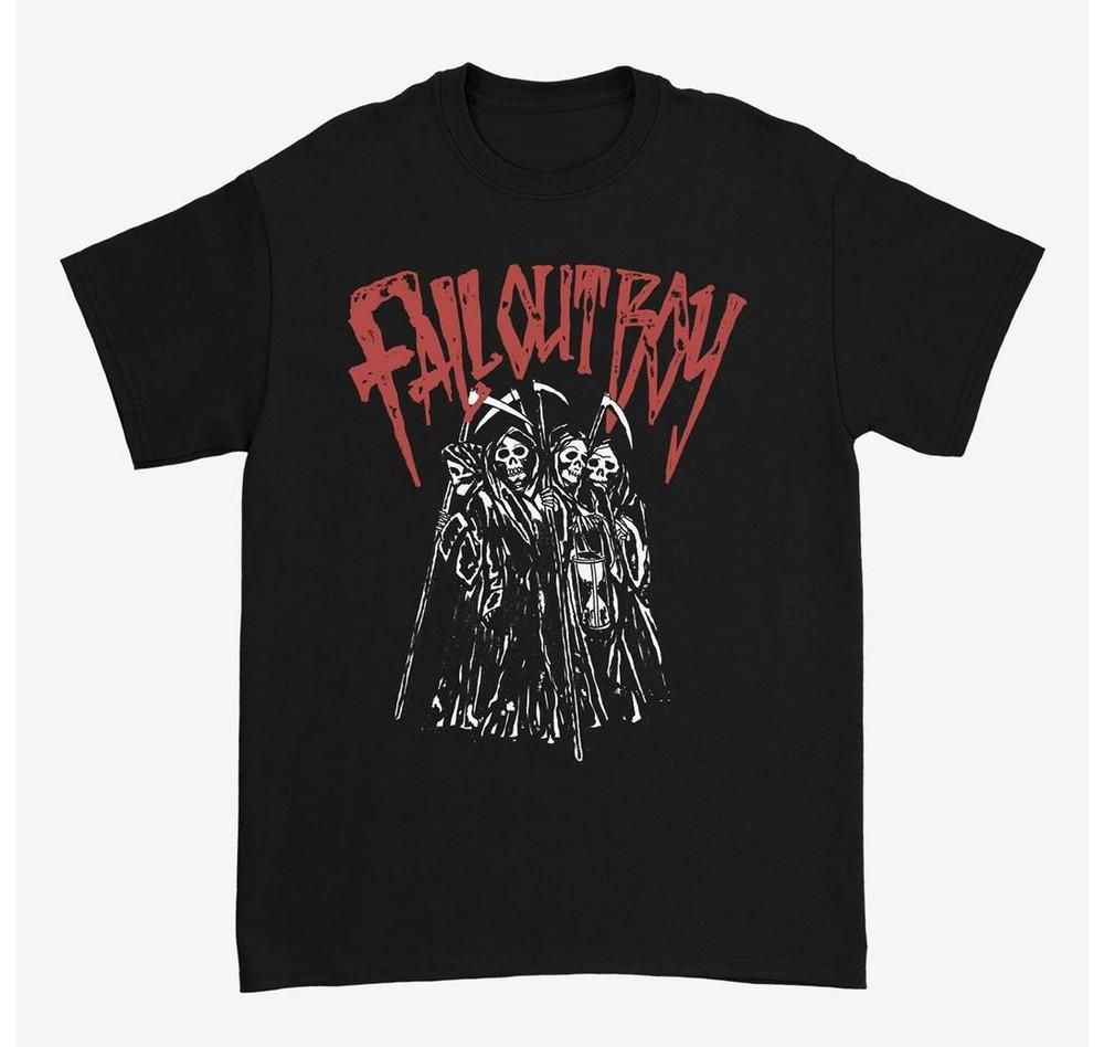 Футболка Fall Out Boy Grim Reapers Унисекс Размер S-5XL Унисекс Футболка XXL