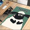 Custom Name Shaun the Sheep Printed Carpet, Rug for Office Chair Living Room Bedroom Kitchen Room Decor Gifts.