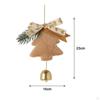 Christmas Tree Pendant with Bell Decorative Hanging Cute Xmas Decor for Home