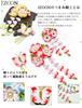 JZOON Hair Ornament Gradient Design with Perfect for and Other Japanese Graduation and Handmade with Cherry and H5106 3-Piece Set, Tsumami-zaiku Trim,