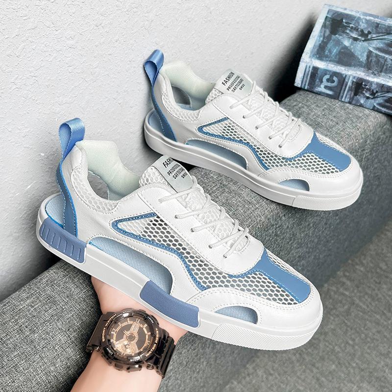 Large size men's shoes summer breathable thin mesh shoes mesh sports leisure hollow lightweight running tide shoes