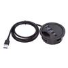 U3-095-HUB04 Desktop USB Hub To 2xCard Reader+USB-C+2xUSB 3.0+Headphone Jack Splitter Dock Station