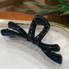 Elegant Large Bow Claw Clip - High-End Shark Hair Clip for Simple Updo Hairstyles, Women's Hair Accessory.