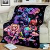 1PC Custom Name KPOP Star Parade Flannel Blanket Versatile,all-season Throw Suitable for the Living Room,bedroom,camping,travel,and Gift