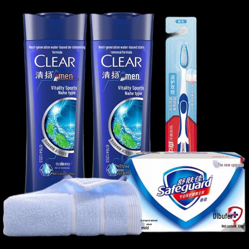 

Clear Travel Wash Bag Set