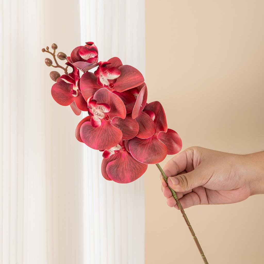 Silk Artificial Flower moth orchid Home Room Vase Table Decor Wedding Bridal Bouquet Outdoor Garden Wreath Party Diy Gift Props