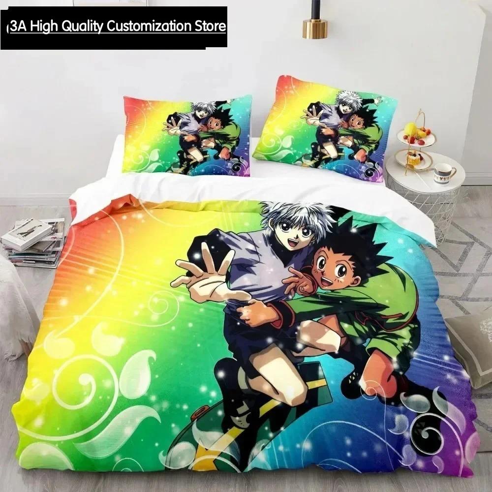 Hunter X Hunter 3D Print Duvet Cover Set Bedding Set Japanese Anime Twin Queen King Quilt Cover Pillowcases Home Decor