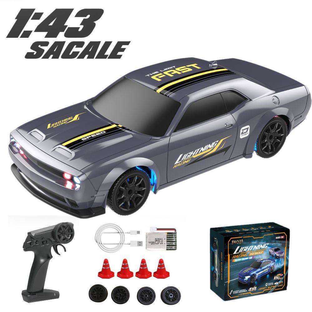 

1:43 4WD Радиоуправляемая дрифт-машина 2,4G высокоскоростная с полным приводом и дистанционным управлением Мини-модели гоночных машин в качестве подарков для мальчиков.