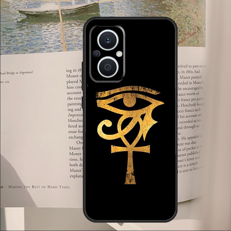 Egyptian Eye of Horus Art Cover For OPPO Reno 11F 12F 13F 14F 10 11 12 13 14 Pro 7 8 Lite OPPO Find X6 X8 X9 Pro Case