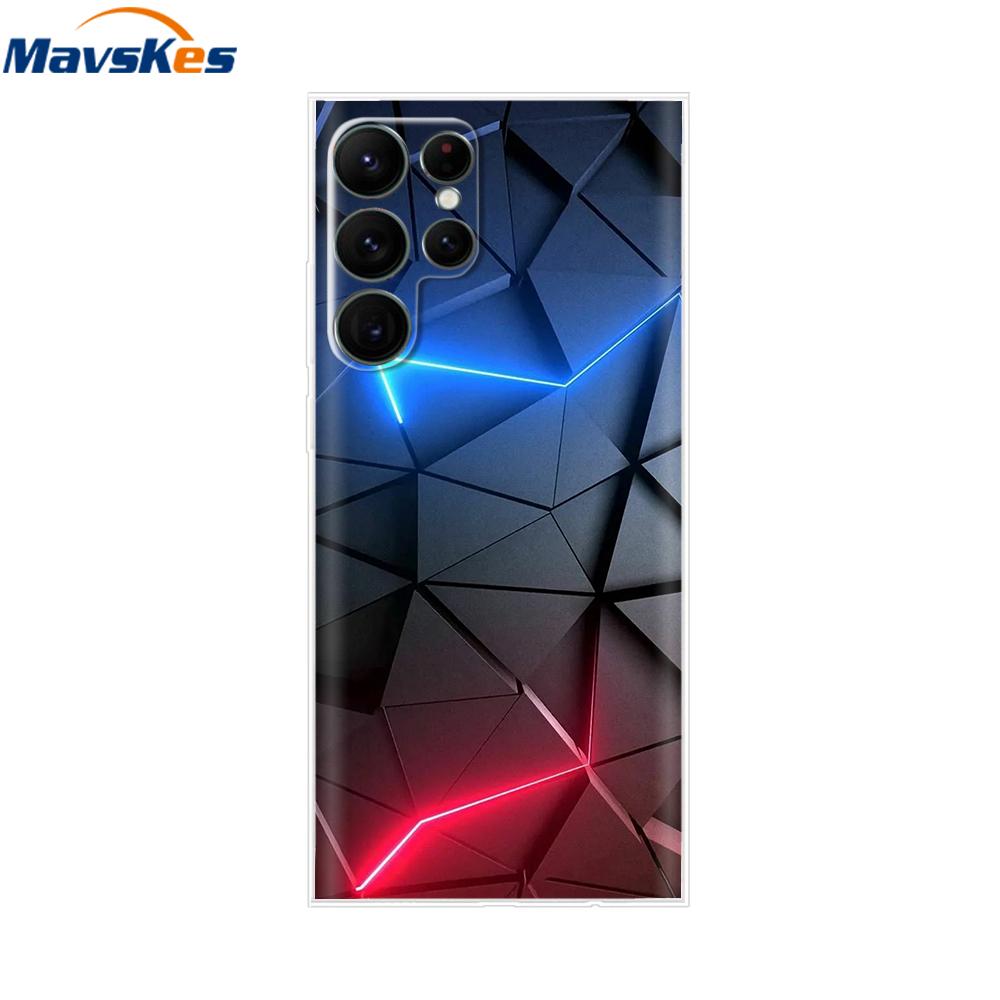 For Samsung Galaxy S22 Case S22 Ultra Transparent TPU Soft Silicon Cover For Samsung S22 Plus GalaxyS22+ Back Cases Phone Bumper