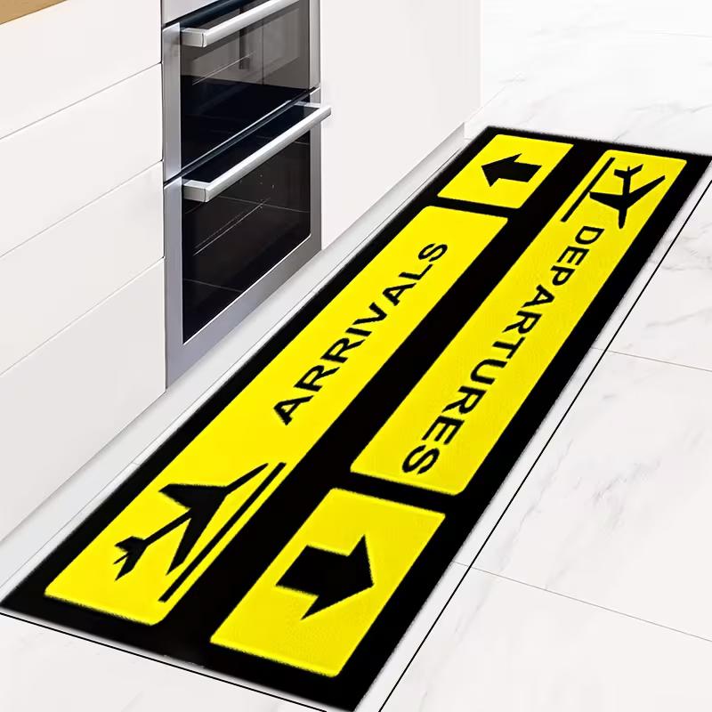 Airplane Takeoff and Landing Printed Carpet Entrance Decoration Long Carpet Corridor Farmhouse Living Room Bedroom Floor Mat