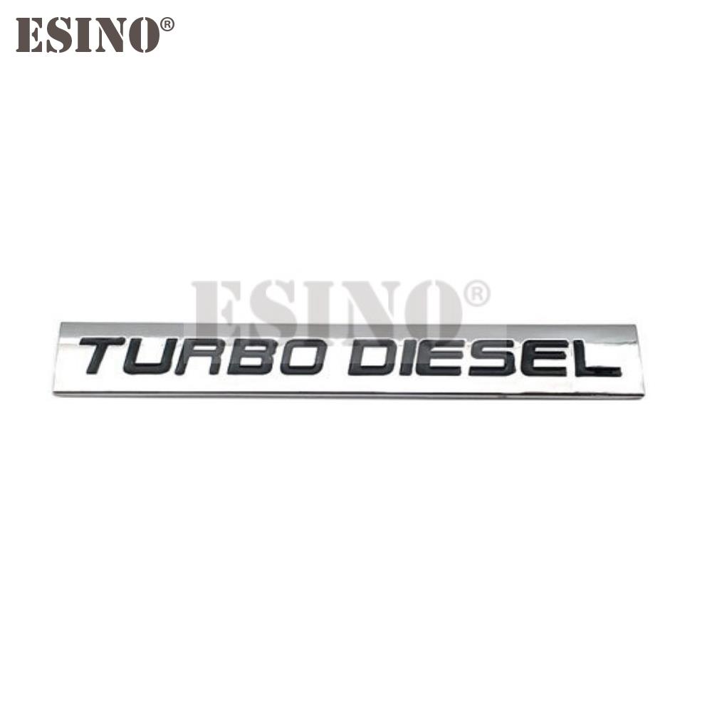 

Car Styling Turbo Diesel 3D Metal Alloy Adhesive Emblem Rear Trunk Badge Fender Sticker Car Body Decal Auto Accessory