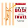 Personalized Striped Beach Towel Custom Name/Logo Microfiber Towel Thin Quick Dry Absorbent for Beach Swimming Yoga Bath Sports