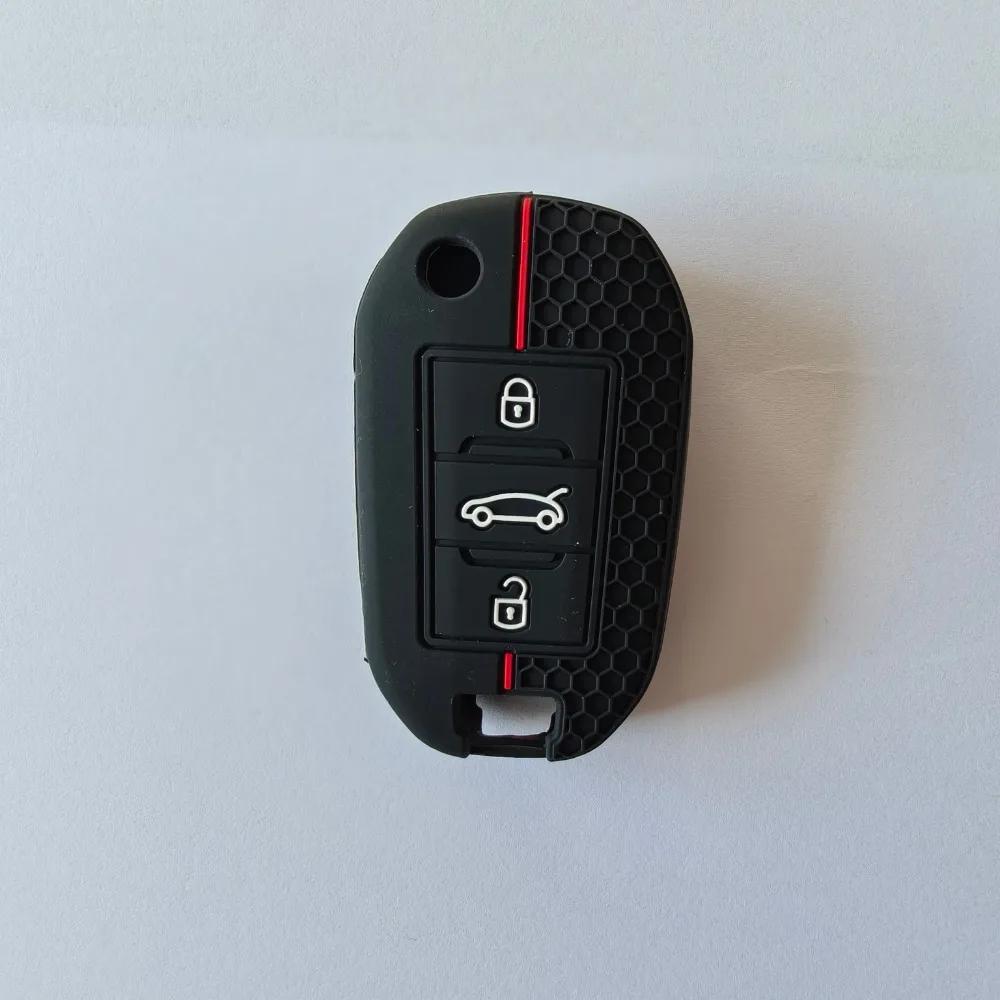 Silicone Key Cover Car Key Case For Citroen C5 C3 C4 C8 Berlingo For Peugeot Partner Rifter 208 308 508 407 2008 3008 Expert