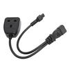 IEC320 C14 Male To C5 and  Female Power Cord C14 To C5 and  Y Spliter Power Cord Adapter Cable