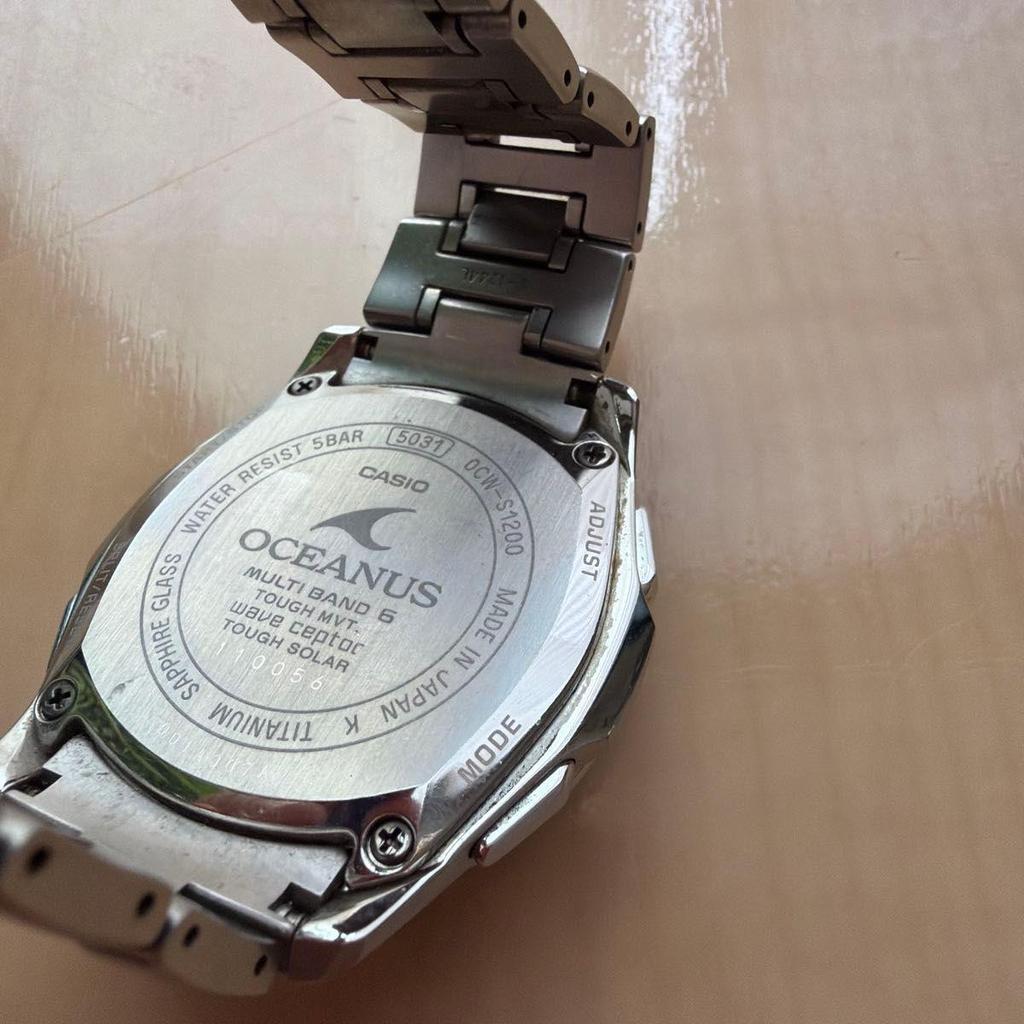Used CASIO OCEANUS Tough Solar Radio-controlled Watch for Men