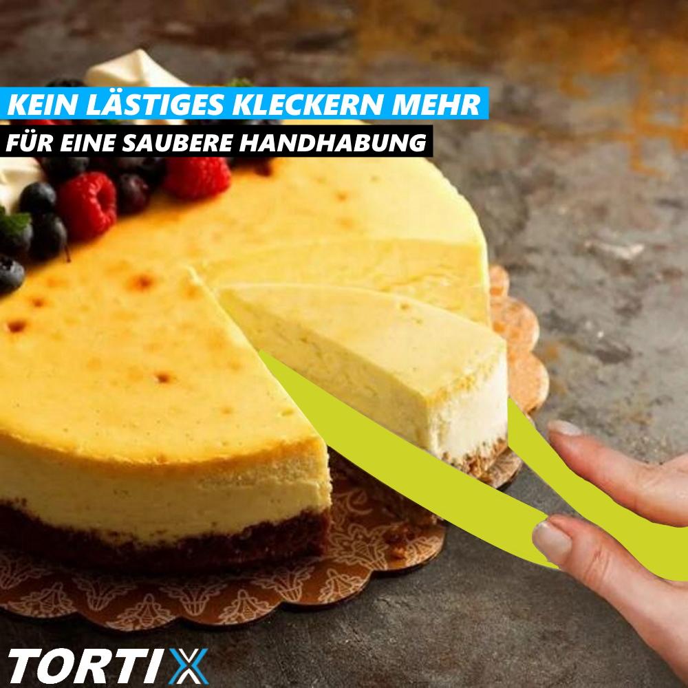 TORTIX 2in1 Tortenheber Kuchenheber Kuchenschneider Tortenschneider Tortenmesser
