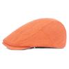 Cotton and Linen Beret Men and Women Duck-tongue Cap Retro Old Forward Cap Outdoor Travel Hat Single-color Beret