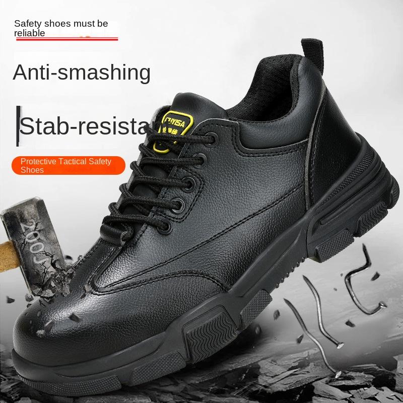 Insulated 10KV Labor Insurance Shoes, Smash-proof, Puncture-proof, Wear-resistant Microfiber Breathable Safety Shoes