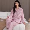 Women 2‑Pieces Pajama Set Long Sleeve Top & Pants Soft Warm Sleepwear Casual Home Loungewear Autumn Winter Nightwear For Ladies