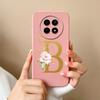 Cases For OPPO Realme12 12x 5G Elegant Rose Letter Soft Liquid Silicone Lens Protective Back Covers For Realme 12 X Bumper Funda