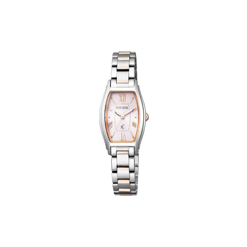 

CITIZEN xc series 50 meters waterproof solar Quartz Steel Strap 19.5mm women s watch pink dial EW5544-51W синій