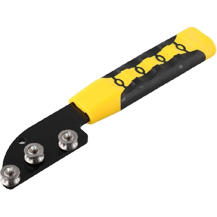 Metal Wire Straightener Tool Set Soft Wire Straightening Angle Adjuster for Jewelry Construction Electrician 2 Pack Yellow(2PCS)
