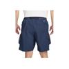 Nike Pantaloncini Cargo con Zip e Logo Ricamato Colore Unico Uomo Blu DV9406-437