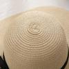 Summer Women's Small Fresh Butterfly Bow Beach Straw Hat, Adjustable Sun Hat, Holiday Outdoor Sunshade Headwear.