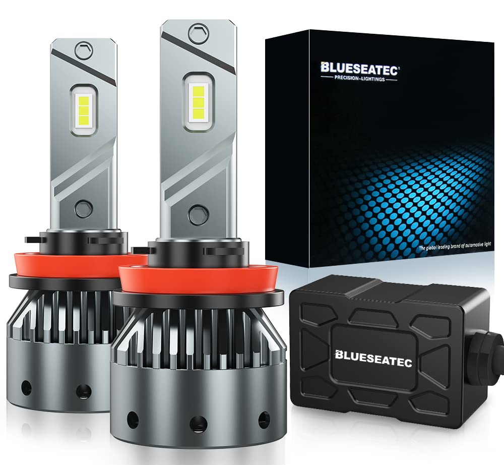 

BLUESEATEC H8 H16 Светодиодная фара, Взрывной свет, H11, Светодиодная лампа, 20 000 лм, 50 Вт, H8 H11 Set of 2 белый