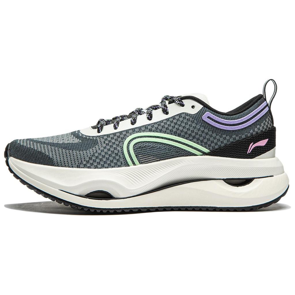 Li Ning Jing Hong Comfortable Versatile Commuting Trendy Shock Absorbing Wear Resistant Lightweight Rebound Low Top Running Shoes ARHU006-2