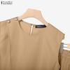 ZANZEA Women Sleeveless Tank Tops and Pants Summer Two Piece Suit Sets