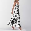 Women's Summer Casual Fashion Print Dresses V-Neck Sleeveless Dresses