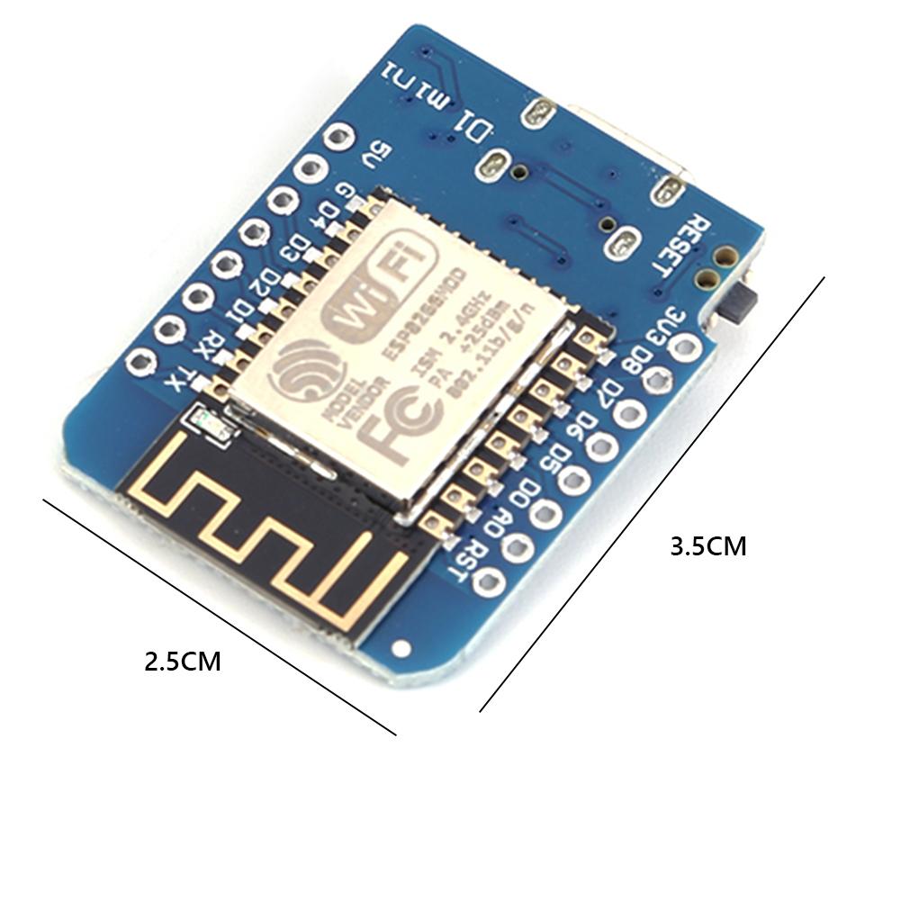 10-1PC ESP8266 ESP-12F D1 Mini NodeMcu Lua WIFI CH340 Development Board WLAN WiFi Internet Development Board for Arduino Boards