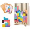 Tetris Puzzle Wooden Building Block Puzzle 3D Tetris Block Toys Educational Toys Manual Thinking ...