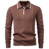 Men's Casual Long-sleeved Lapel Sweater