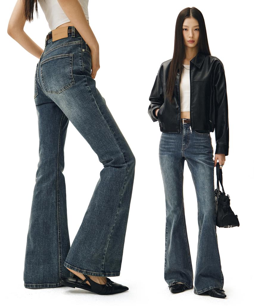 Deketeuumeon Signature Slim Flared Jeans Dcwpt005Blueb