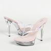 Eilyken Fashion PVC Transparent Crystal Women Slippers Sexy Stiletto Heels Nightclub Wedding Stripper Shoes Zapatos De Mujer