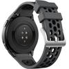 Silicone Strap for Huawei Watch GT 2e, Gray / Black