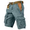 Pantaloni scurți de vară imprimați pentru bărbați, pentru exterior, pantaloni scurți largi pentru bărbați, cu buzunare multiple