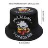 Unisex Octoberfest Bucket Hat Fisherman Hat for Oktoberfest Breathable Sunshade for Teenagers Beer Print Beer Print