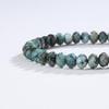 Bracciale Koai 8mm Turchese Africano Regolabile Pietra Potente per Uomo