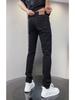 Men's White Slim Straight Nine-Point Summer Jeans - Versatile Business Casual Fashion